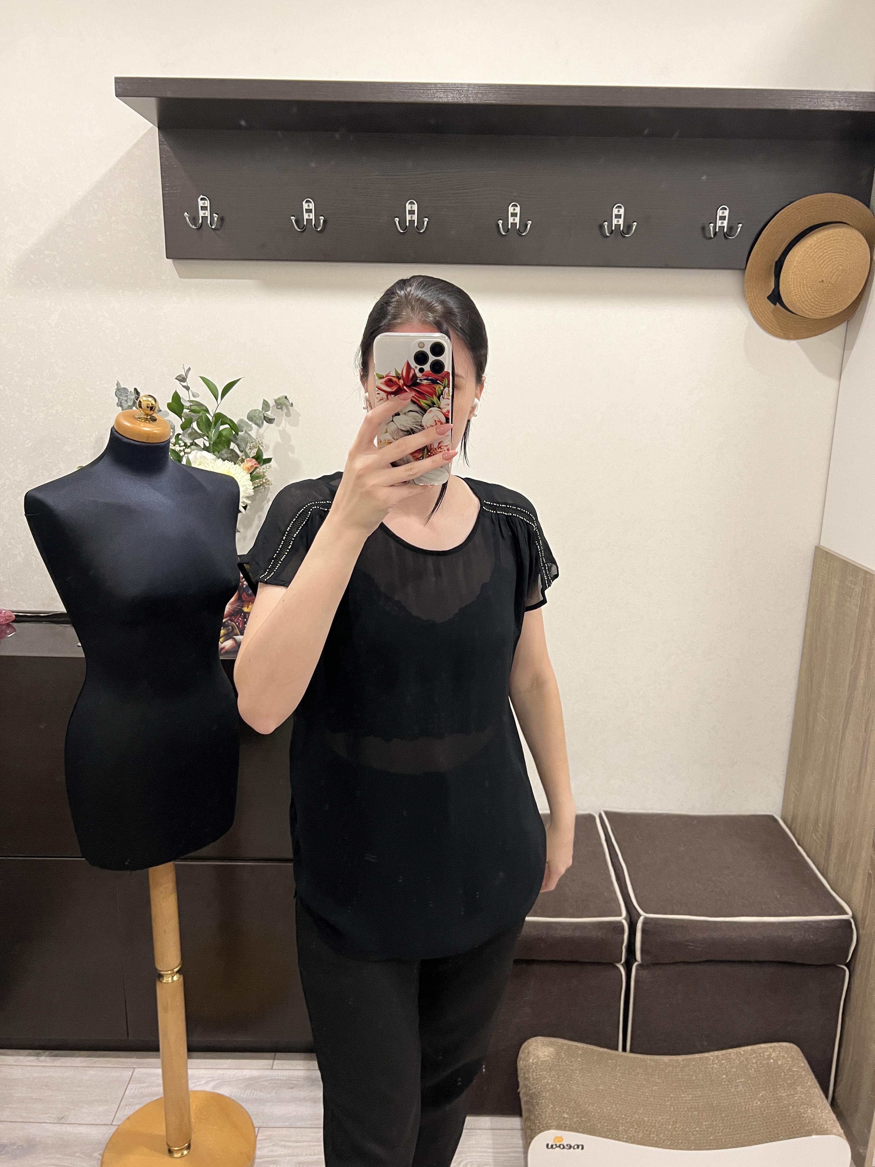 Блузка Next напівпрозора M Чорний - фото 7 Блузка Next напівпрозора M Чорний - фото 7