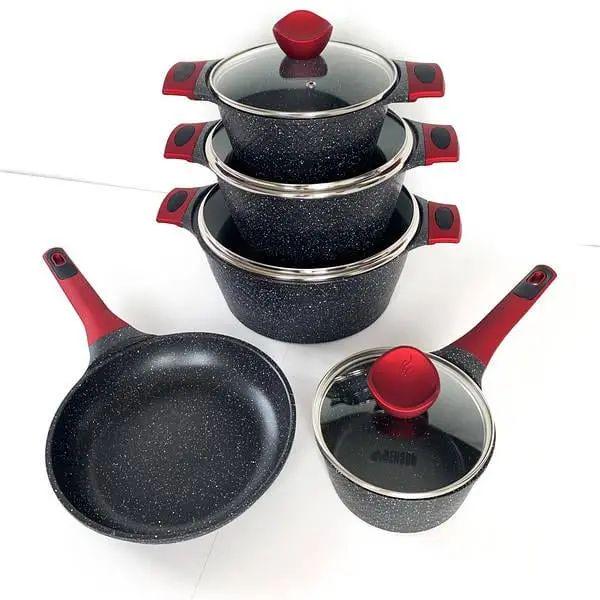 Набор посуды с крышкой Benson BN-338 9 предметов (opt-104126) Набор посуды с крышкой Benson BN-338 9 предметов (opt-104126)