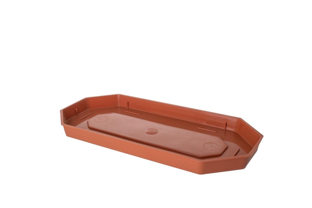 Підставка під кактусницу Form-Plastic Корал восьмигранна 12х24 см Теракот