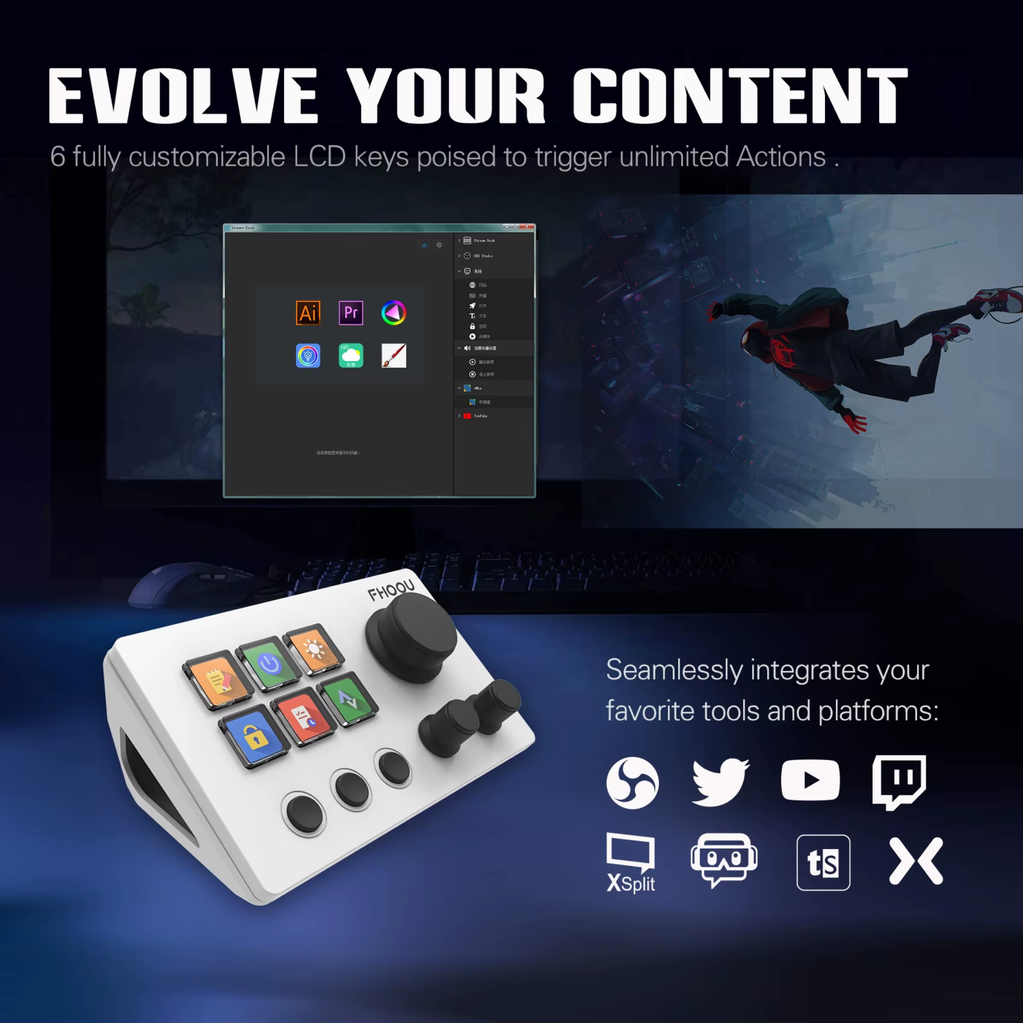 Клавиатура мини Mirabox N3 StreamDeck Global Version для Win/Mac (Mirabox N3) - фото 5