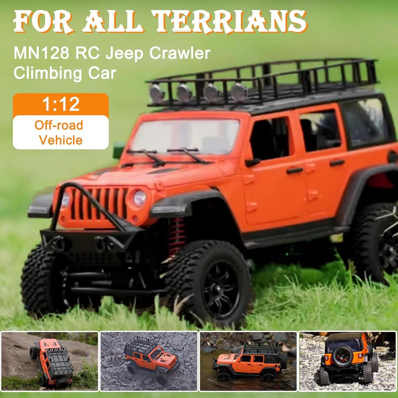 Машинка на радіокеруванні MN128 (Jeep Wrangler) - фото 5 Машинка на радіокеруванні MN128 (Jeep Wrangler) - фото 5