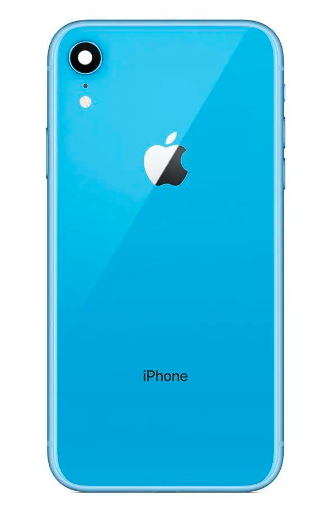 Стекло корпуса iPhone XR с рамкой камеры Blue (P507)