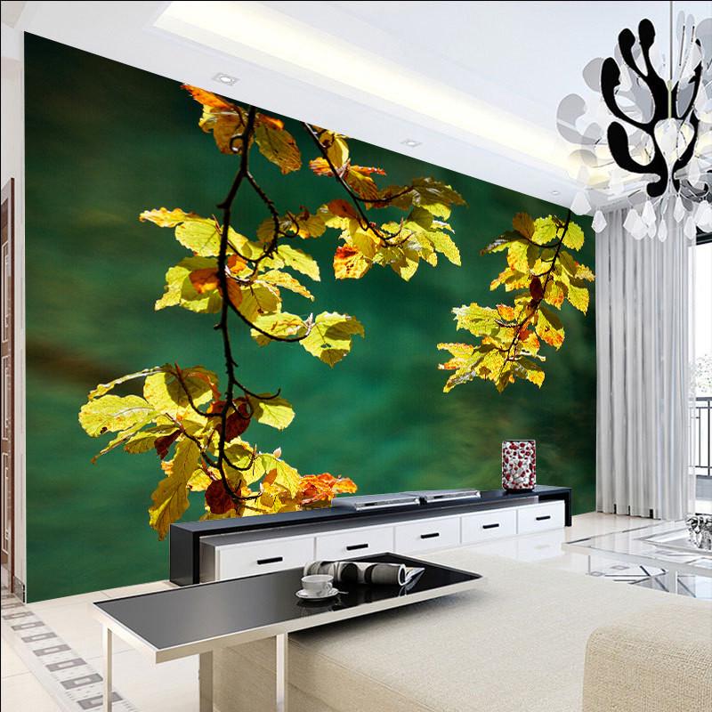 Фотообои флизелиновые для спальни/зала/кухни моющиеся Осенние ветви