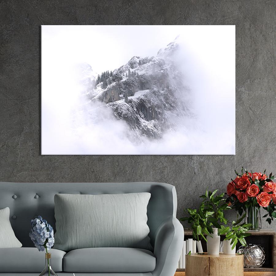 Настенний декор Горы в тумане 80x54 см (1913-1)