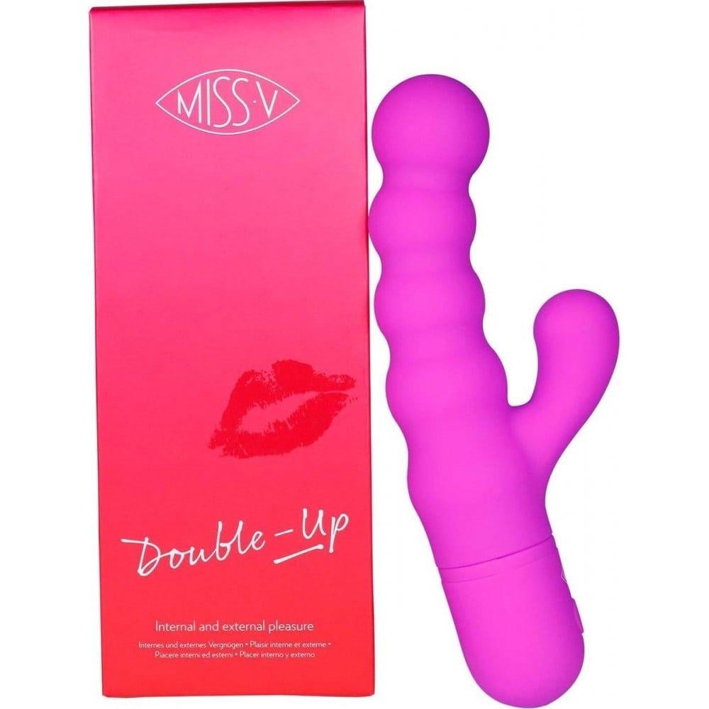 Вибратор-кроль рельефный Double Up Miss V Фиолетовый (MSV52071) Вибратор-кроль рельефный Double Up Miss V Фиолетовый (MSV52071)