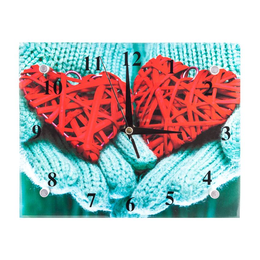 Часы настенные Два сердца 21х26х5 см (21967) Часы настенные Два сердца 21х26х5 см (21967)