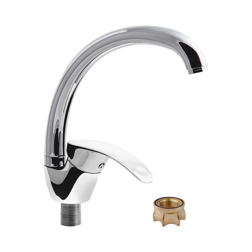 Смеситель для мойки на кухню с вращающимся краном на гайке WAL TUR7-A235