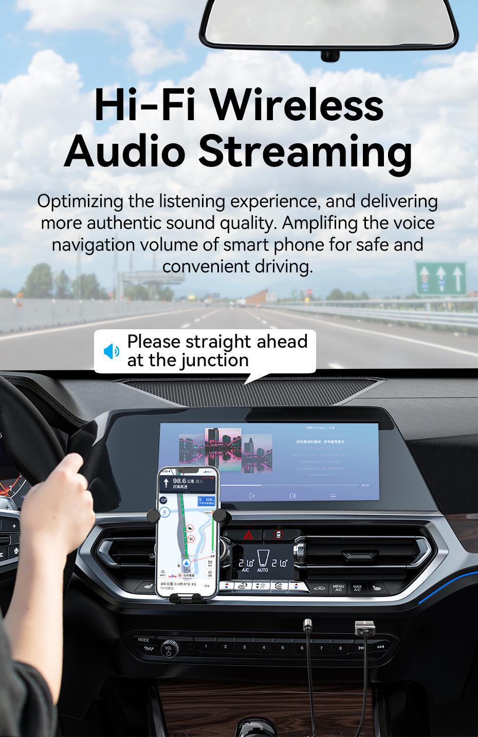 Адаптер Vention Bluetooth 5.0 приемник USB-3,5 мм minijack с микрофоном HiFi AUX Черный (NAGHG) - фото 5