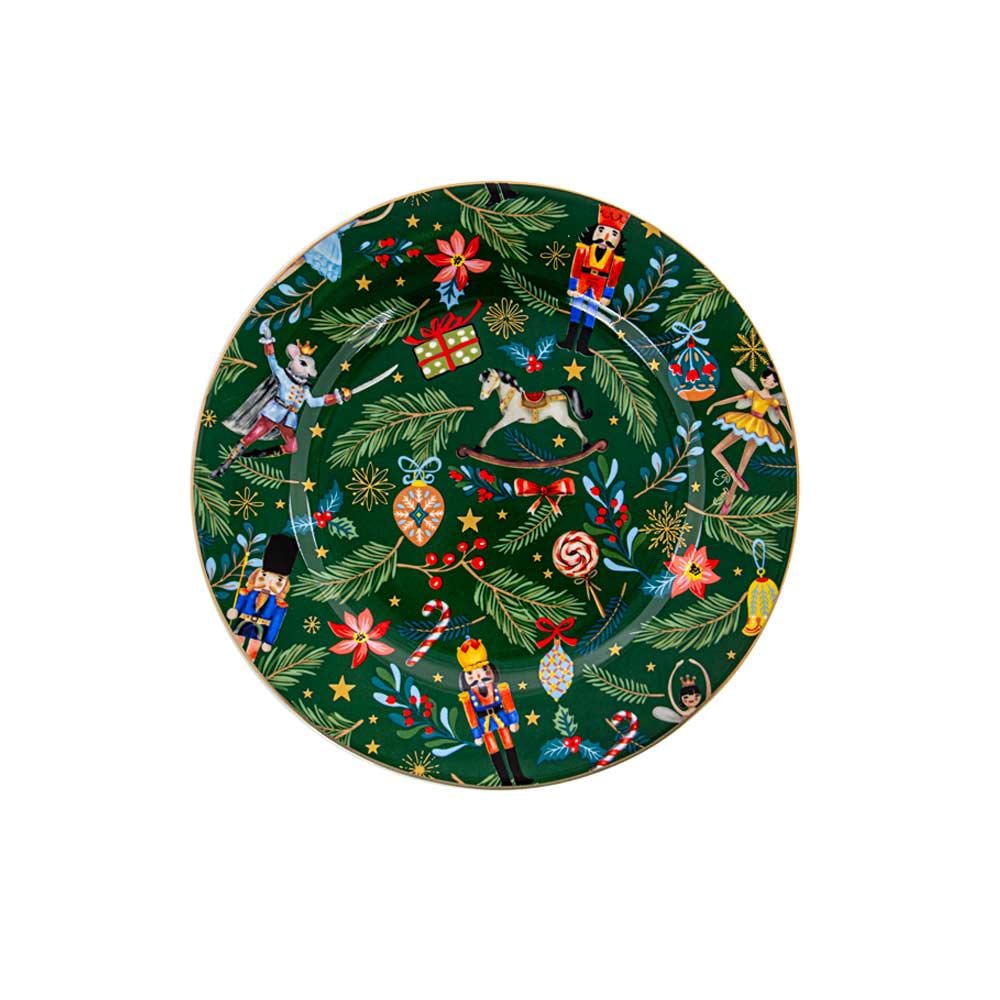 Набор из 6-и фарфоровых тарелок Lefard Green Christmas 19 см (922-071) - фото 2