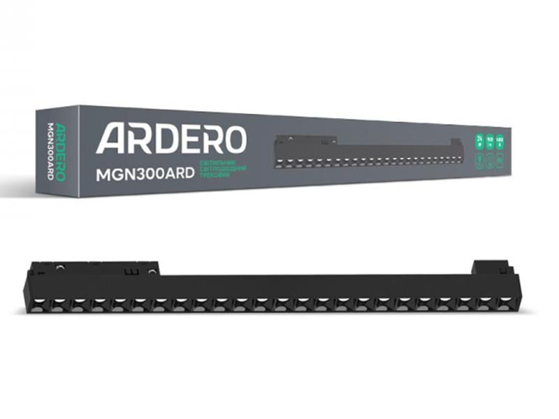 Светильник светодиодный магнитный трековый Ardero MGN300ARD 4000K 30° 24 Вт Черный (9933)