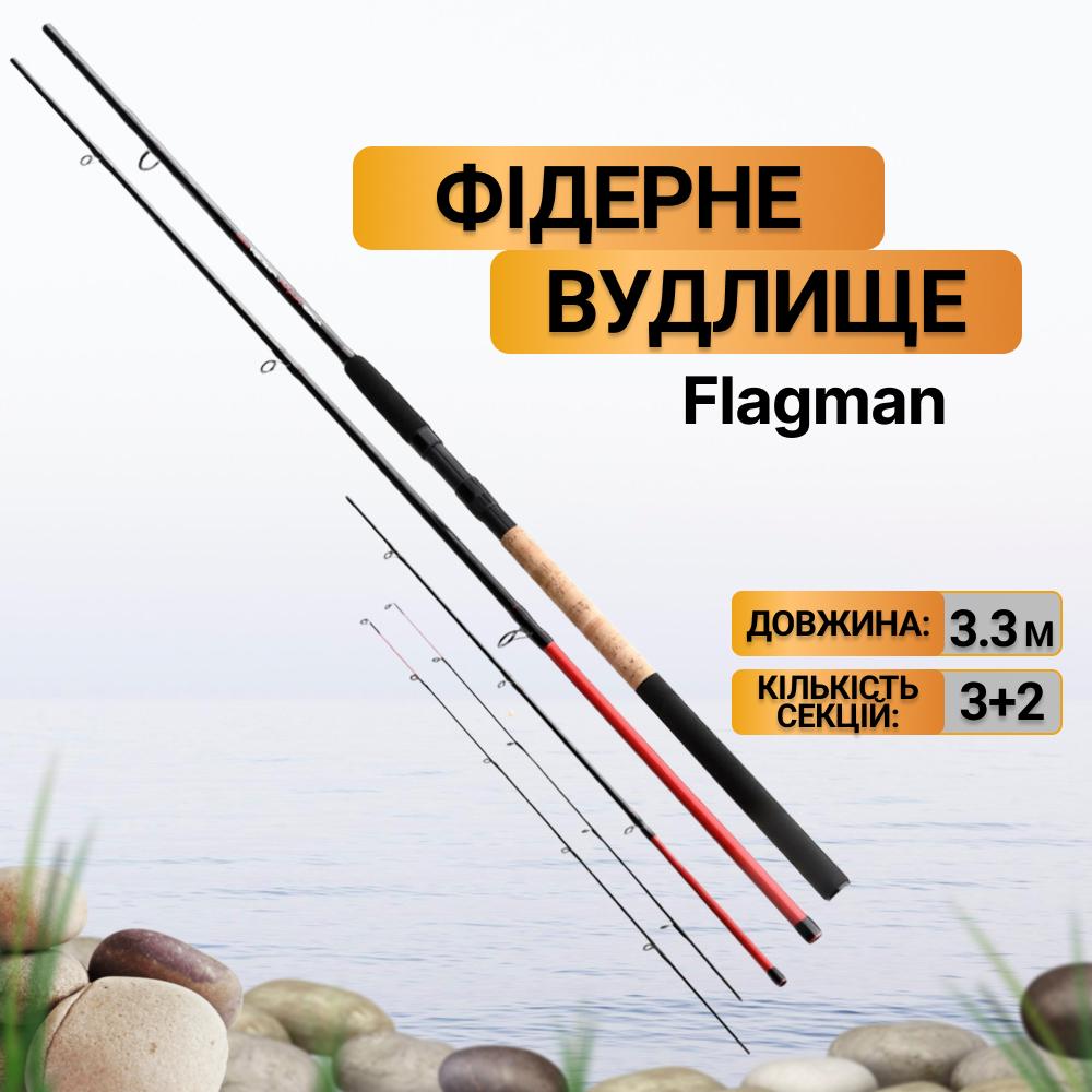 Набор фидерное удилище Flagman Force Rank Feeder 3,3 м 180 г/катушка фидерная Flagman Force Rank Feeder 5000 FS Screw In - фото 2
