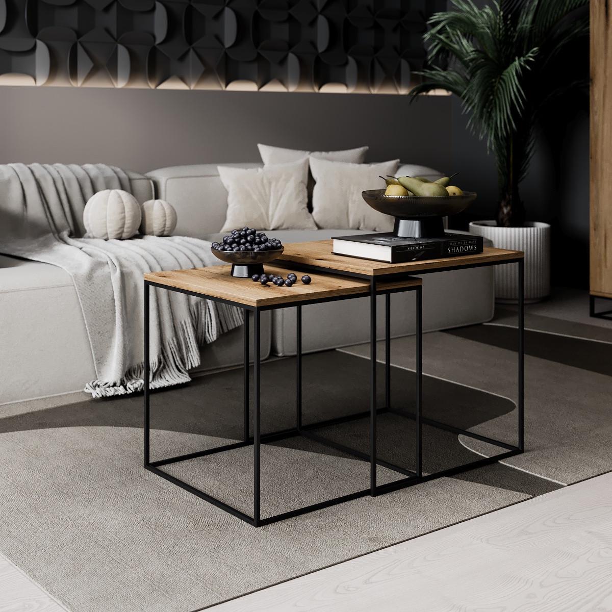 Стіл журнальний Art In Head Дуб Евок 53x53x53 см (AS14100000030)