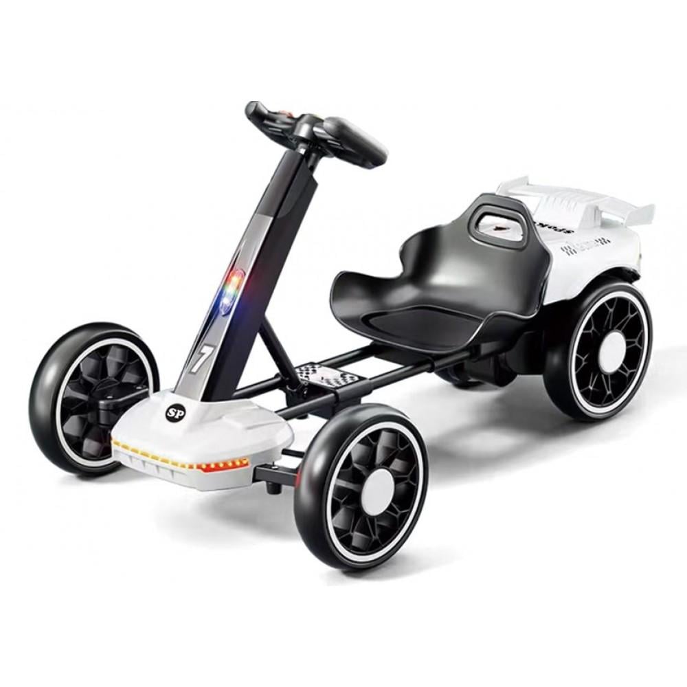 Дитячий електрокарт Spoko SP-V18 6V7 на чотири колеса з пультом керування Білий (42412139)