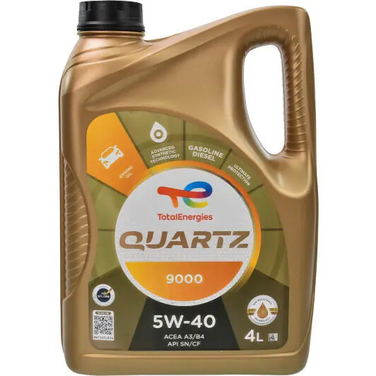 Моторное масло Total Quartz 9000 5W40 4 л (148597)