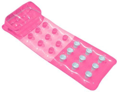 Надувний матрац з подушкою 188х71 см Рожевий (2630899777)