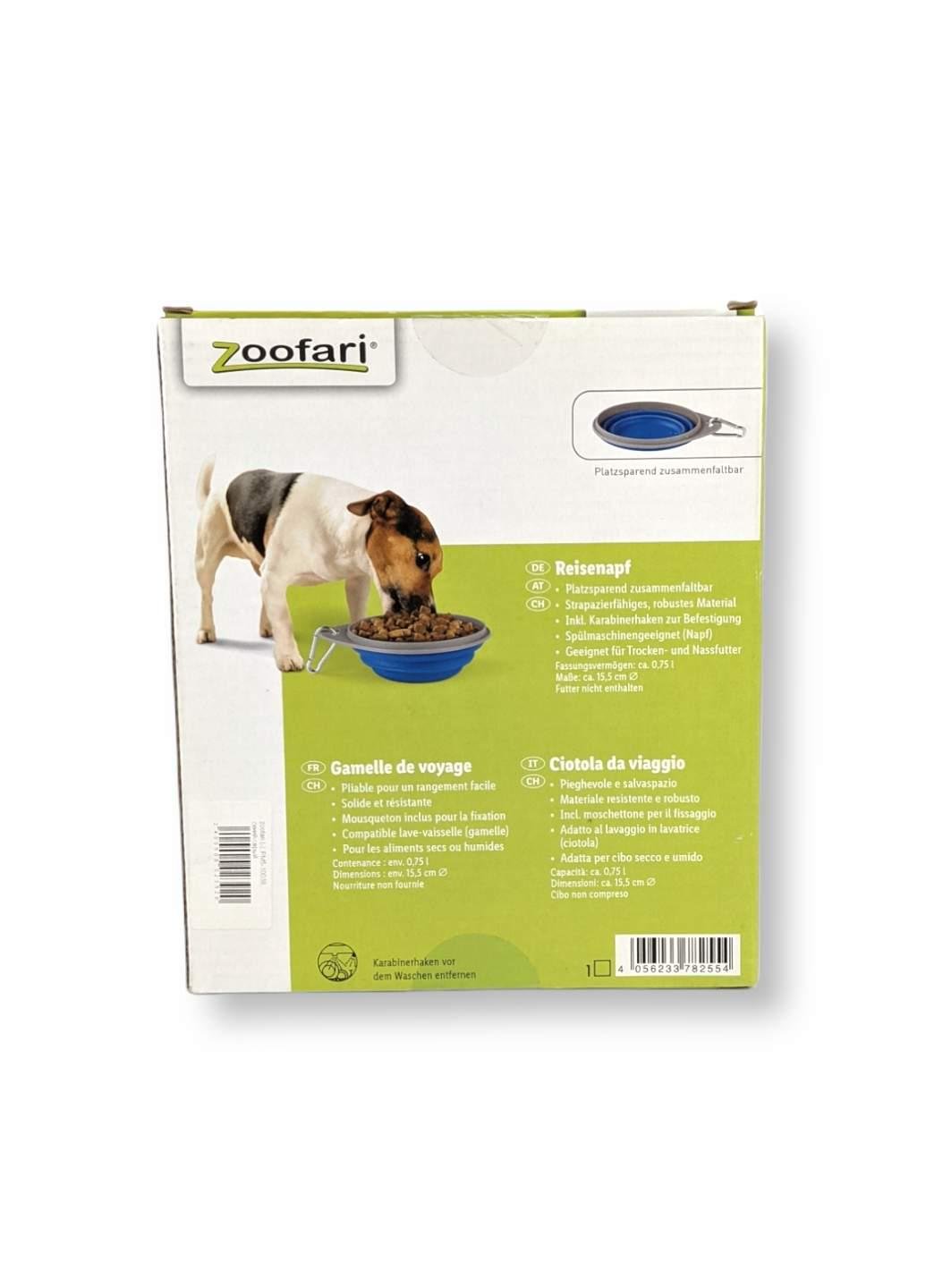 Миска для собак розкладна дорожня Zoofari 750 мл Ø 15,5 см (F2-00703) - фото 4
