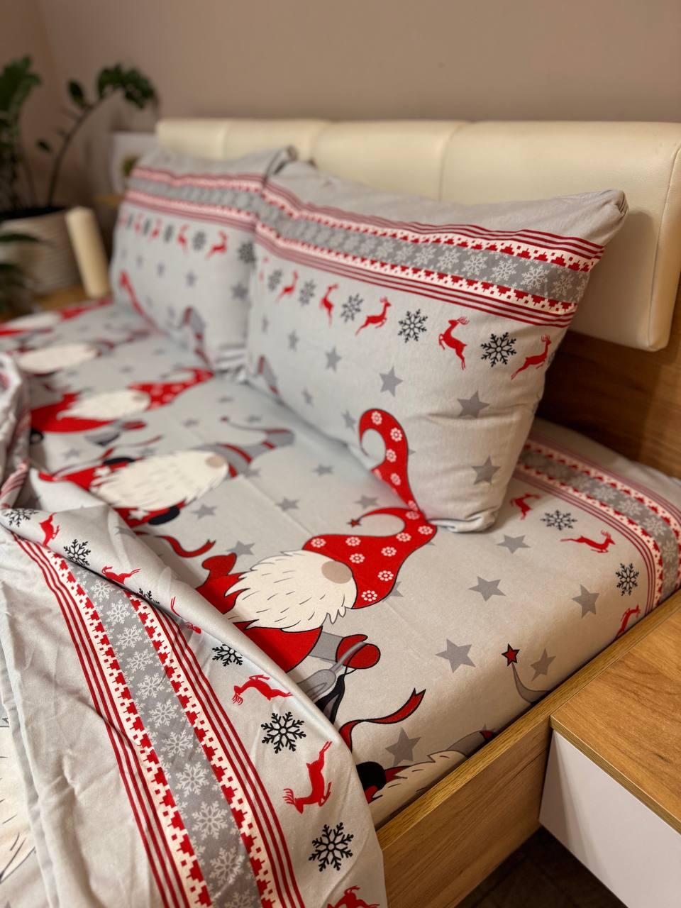 Постельное белье фланель евро 200х215 см наволочки 70х70 см 2 шт. (Д-Al-flanel-003-03 70х70) - фото 5