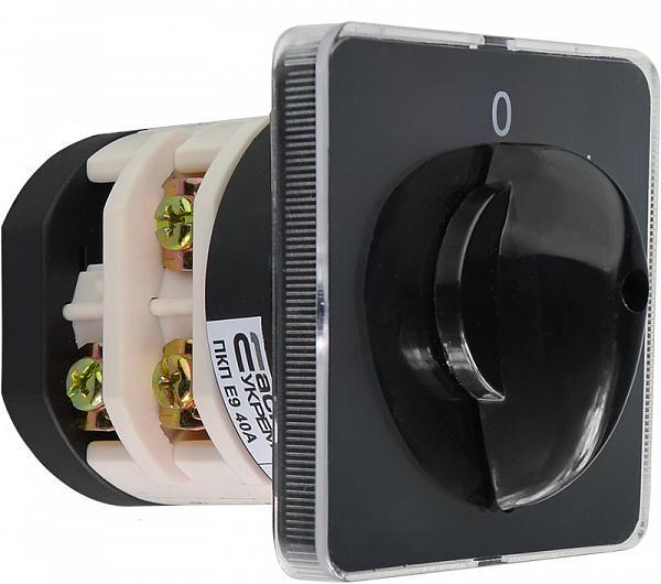 Переключатель пакетный АСКО-Укрем ПКП Е9 переключатель/выбор фазы 40А/2.843 0-1-2-3 40A 400V (A0110010022)