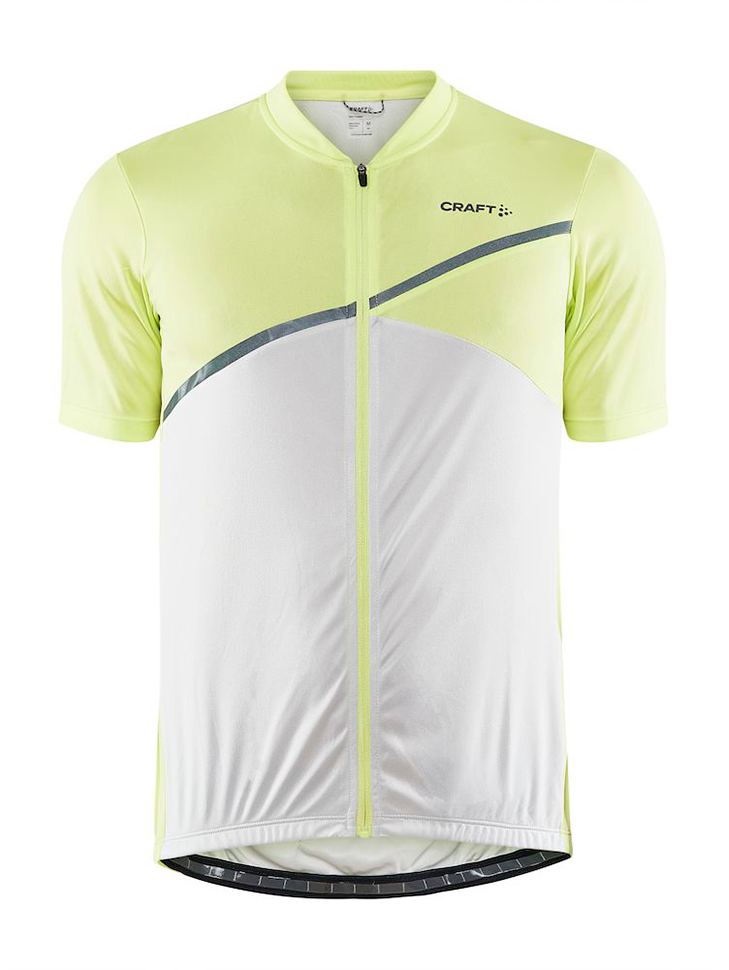 Мужская велофутболка СRAFT Core Endurance Logo Jersey 1910528-541914 XL White/Yeze - фото 1