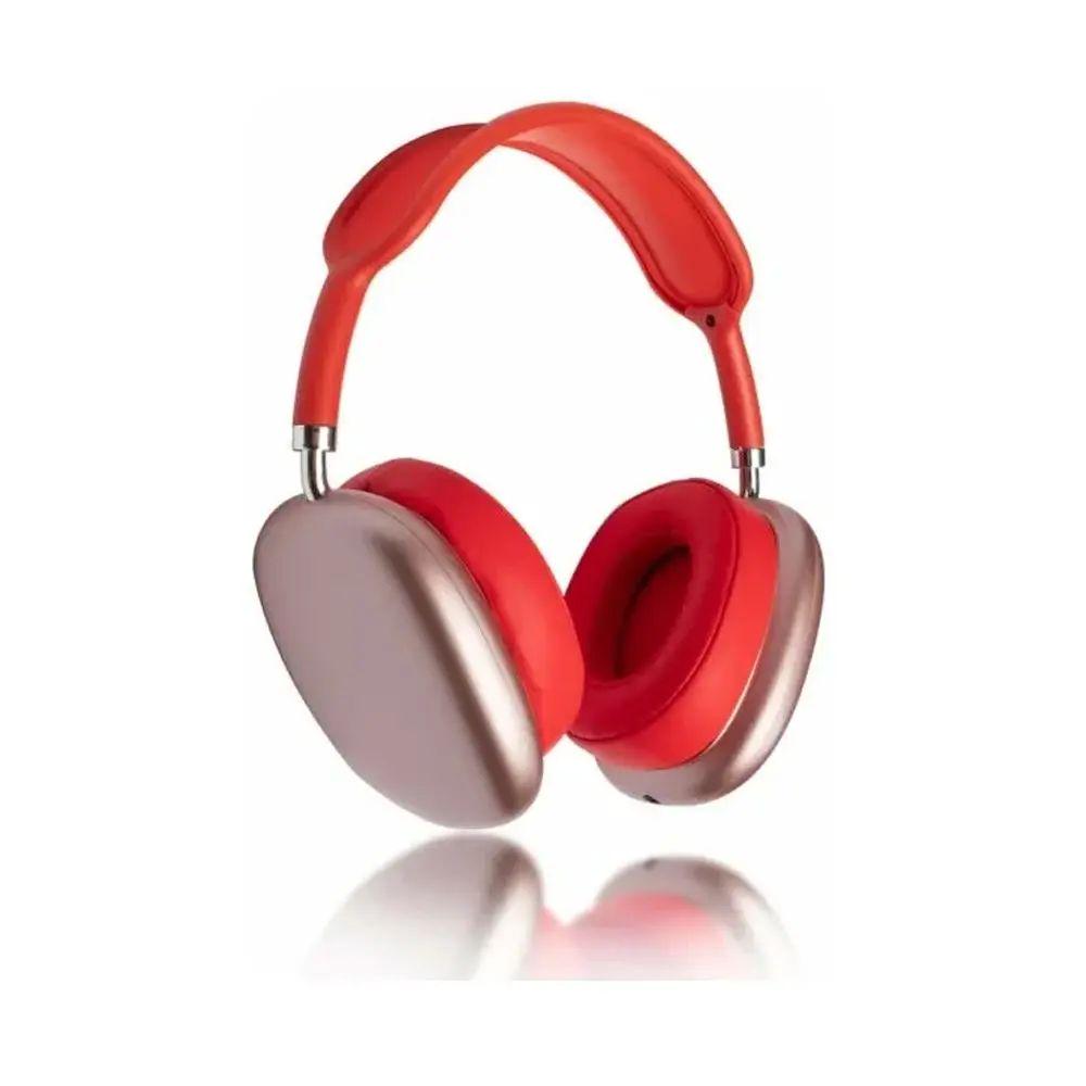 Наушники полноразмерные беспроводные Macaron P9 Max Bluetooth 20Hz-20000Hz 2402-2480 ГГц 32Ω +/- 15% Красный