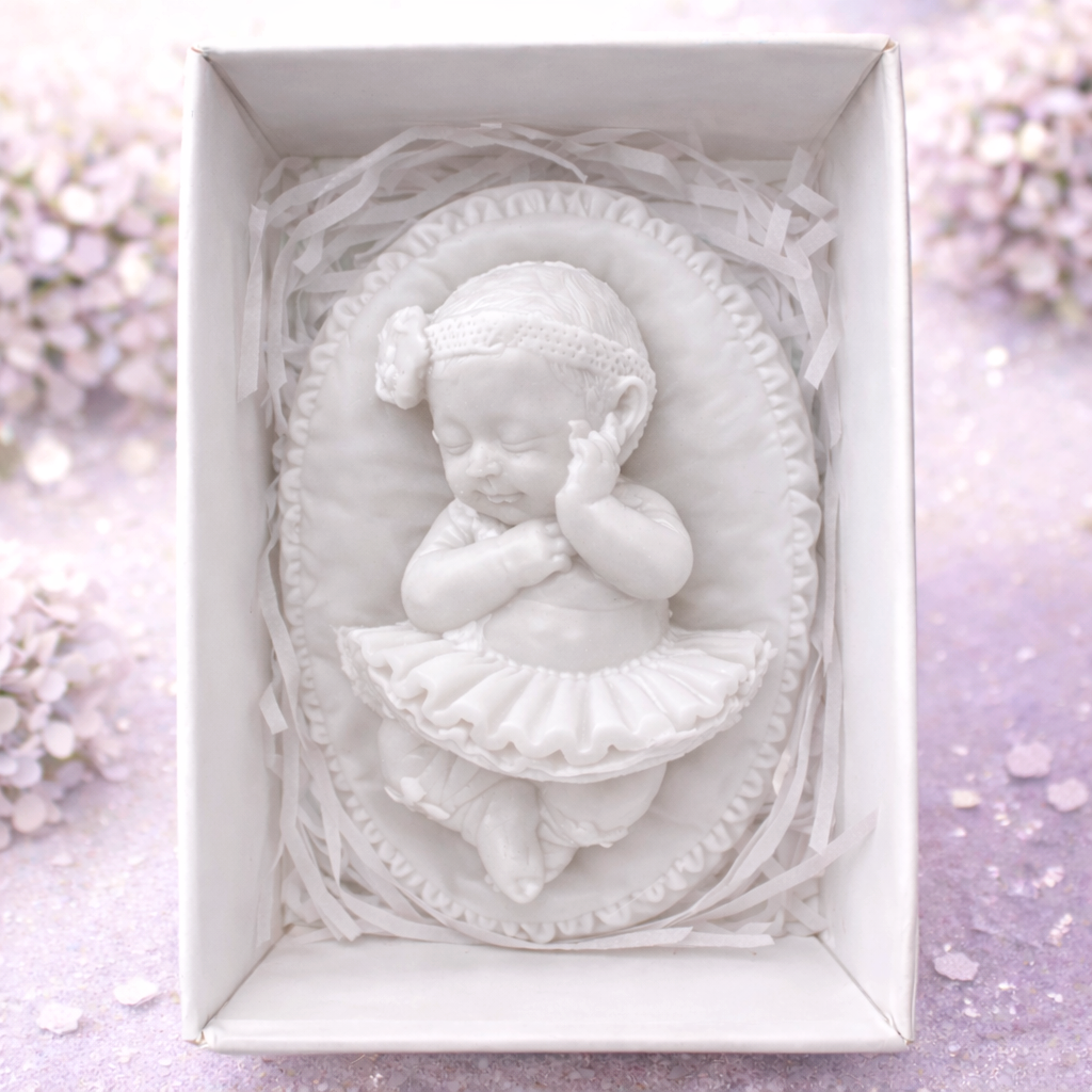 Мыло сувенирное фигурное Младенец Балерина Белый Мыло сувенирное фигурное Младенец Балерина Белый