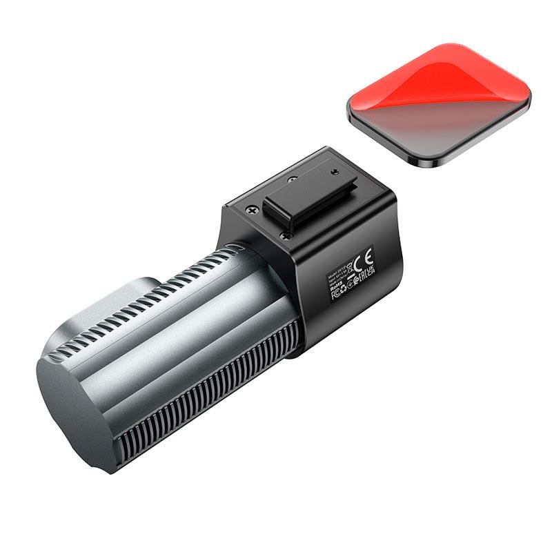 Видеорегистратор Hoco DV13 для авто Wi-Fi HD 720p 25 кадров/с угол 88° Серый (635263) - фото 4