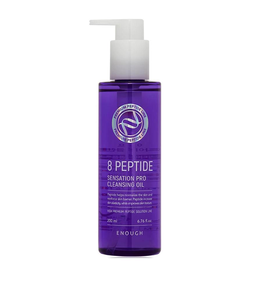 Масло гидрофильное Enough с пептидами 8 Peptide Sensation Pro Cleansing Oil 200 мл (8809438488648)
