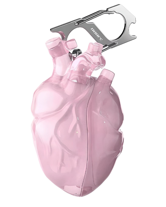 Чехол для наушников BLACKTIME 808FC HEARTHCASE AirPods PRO/PRO 2 силиконовый с карабином Розовый (2480767280)