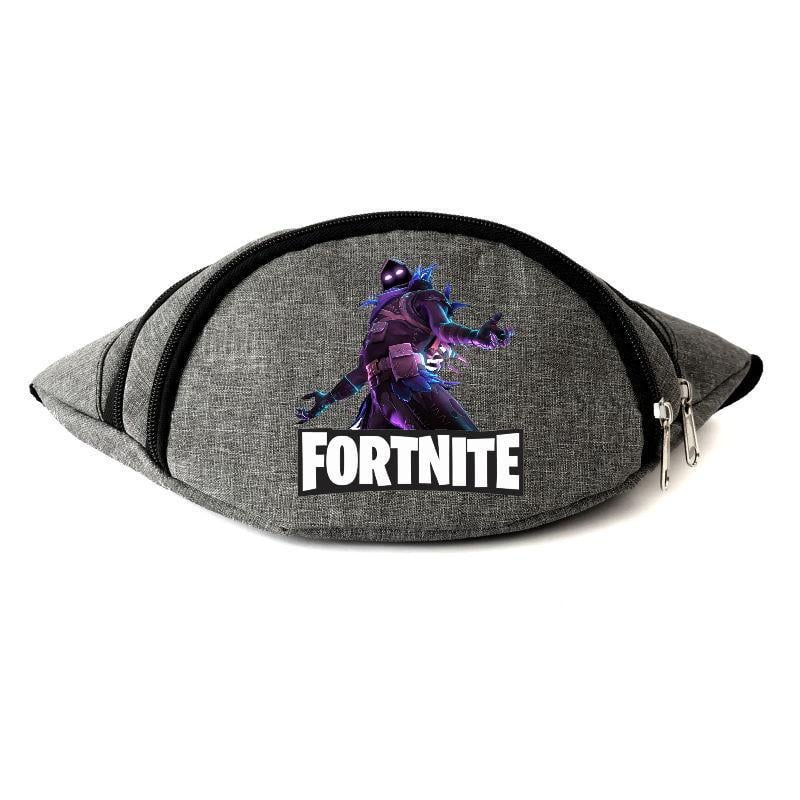 Поясная сумка-бананка с принтом Fortnite Ледяной ворон Серый (1254185375)