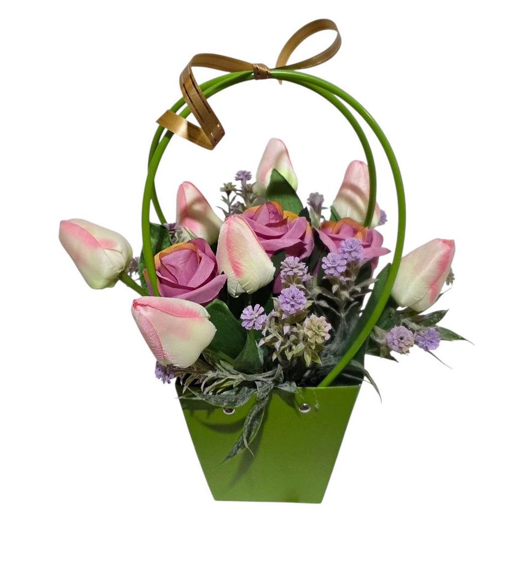 Сумка Ravisto Тюльпаны и Розы 31x21 см Розовый (0511-4)