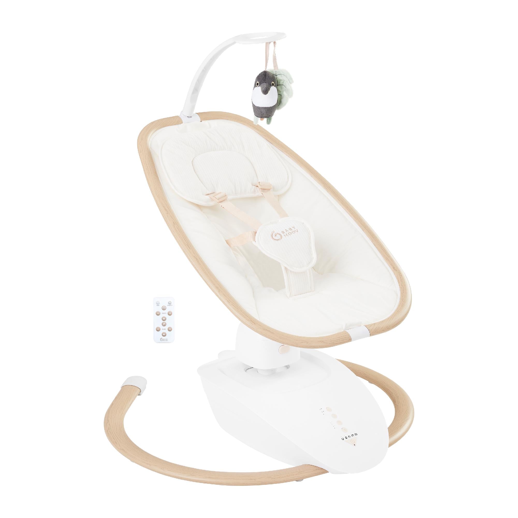 Шезлонг-качели электрические Babymoov Swoon Hoop Sand (A055022) Шезлонг-качели электрические Babymoov Swoon Hoop Sand (A055022)