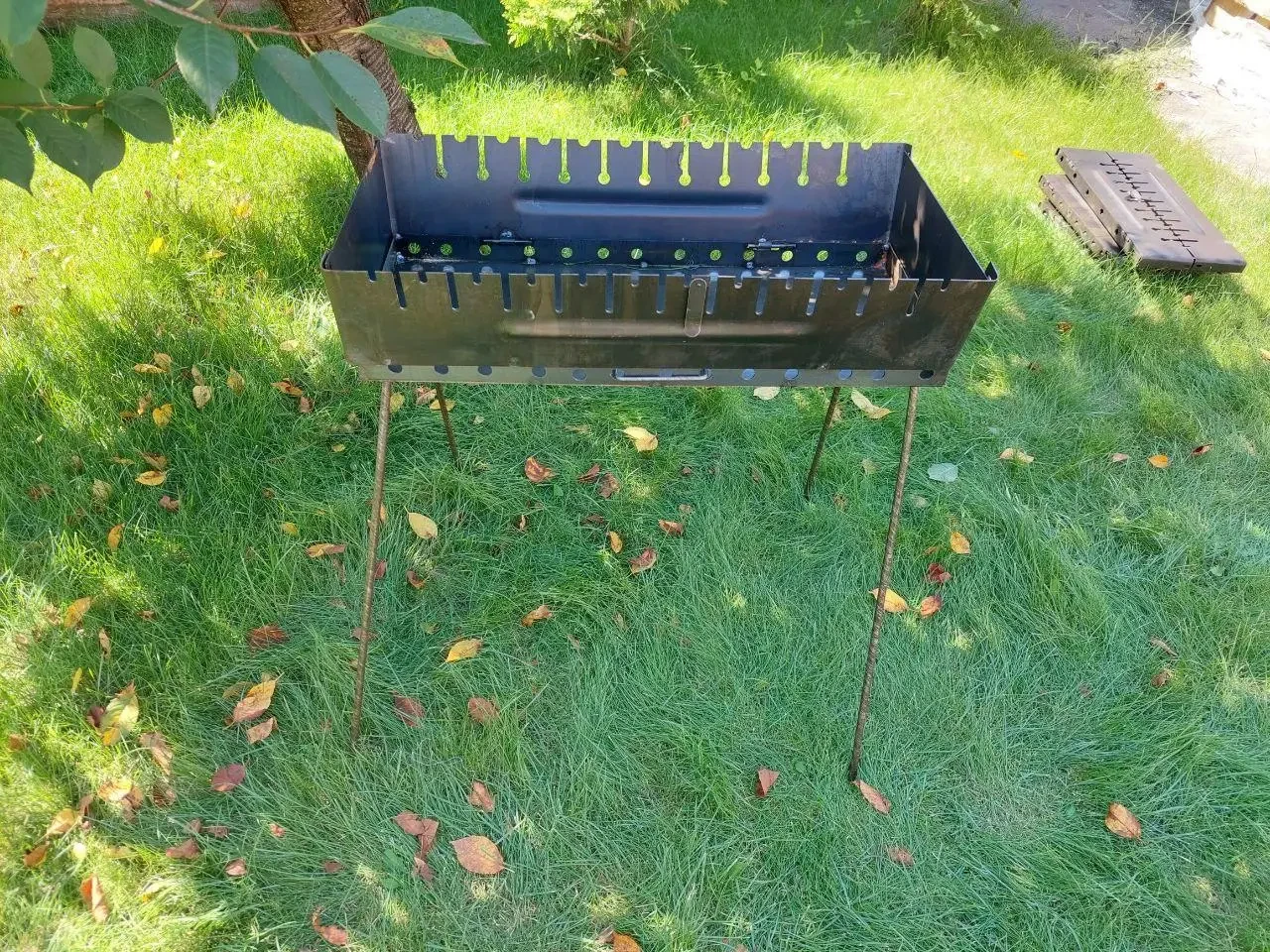 Мангал-чемодан 2 мм 12 шампуров