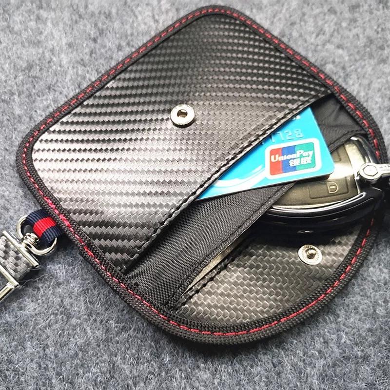 ЧЕХОЛ RFID для Смарт ключа - АНТИУГОН (цвет черный карбон + красный) ЧЕХОЛ RFID для Смарт ключа - АНТИУГОН (цвет черный карбон + красный)