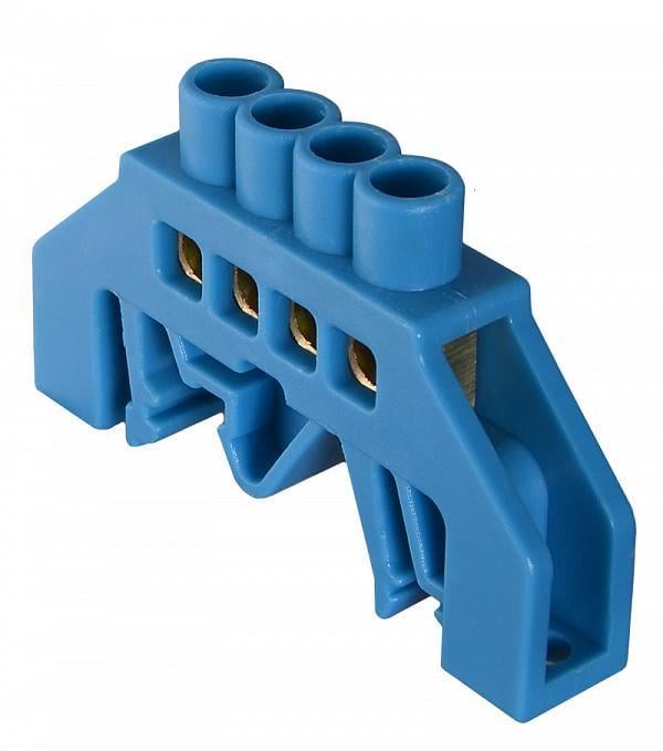 Шина нулевая АСКО-Укрем ВС-3А медь в корпусном изоляторе универсальная 4 отверстий 6х9 мм (A0150120053)