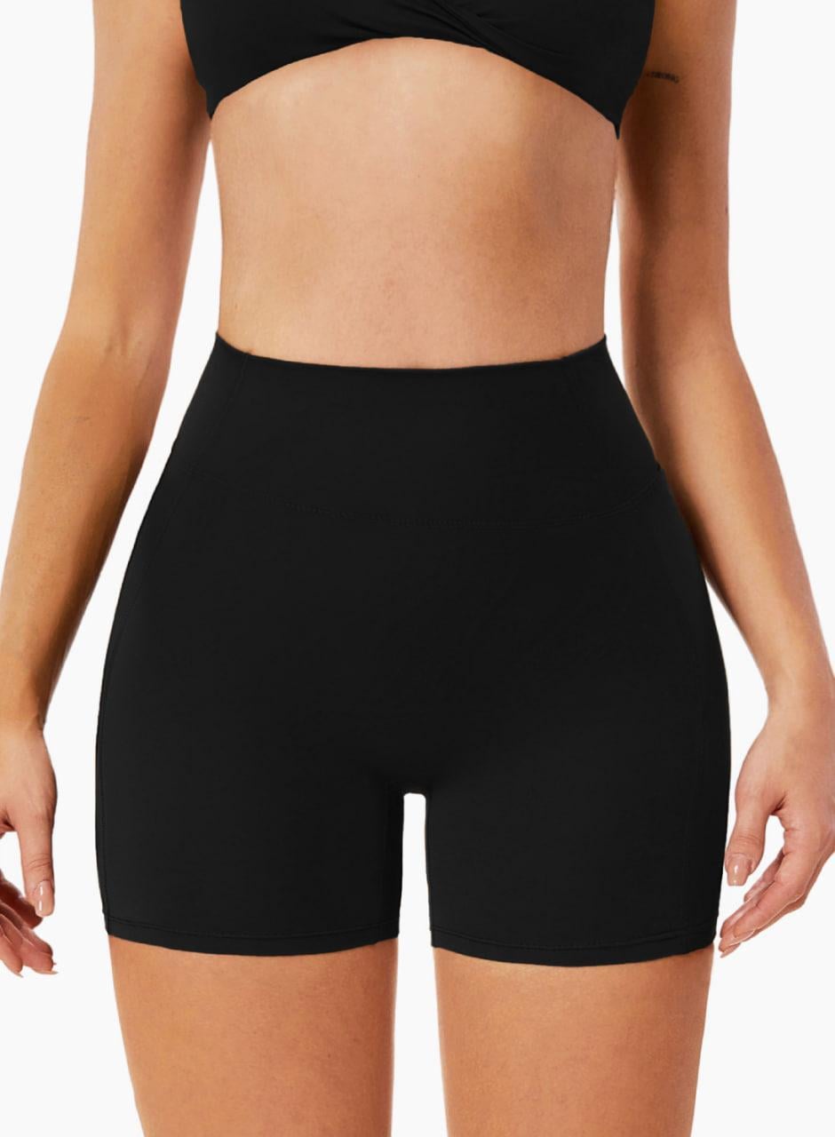 Шорти без пуш-ап з високою талією L Чорний (EQ01L)