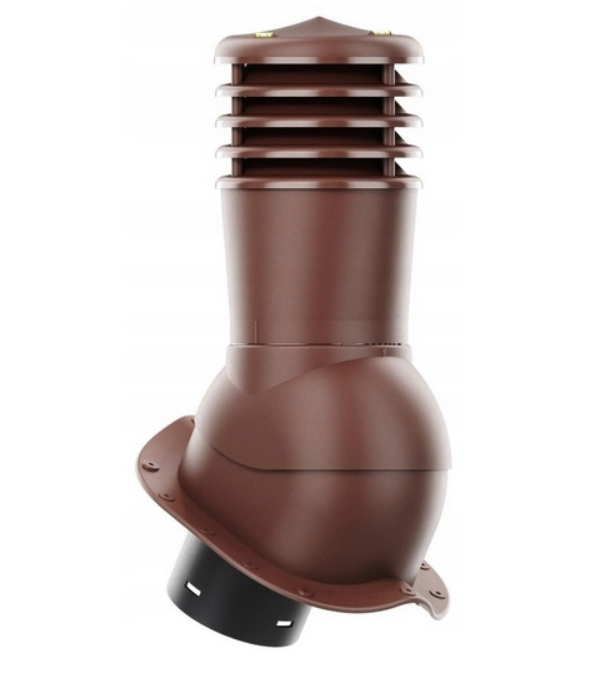 Выход вентиляционный неутепленный Kronoplast KBR 150 мм для металлочерепицы Pruszynski Arad и Ruukki Adamante Ral 8017 Коричневый (KBR 2-1)