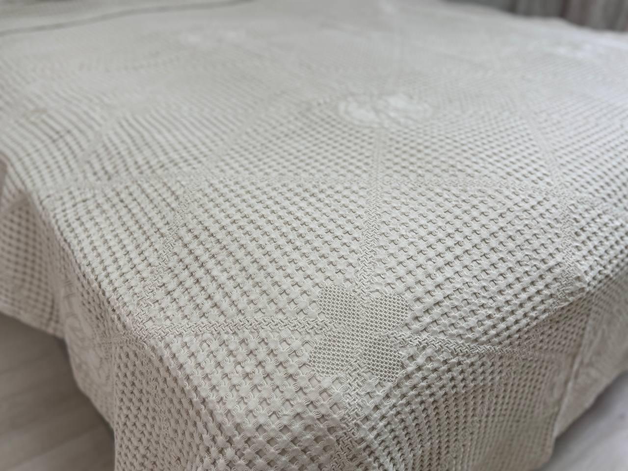 Комплект вафельний євро покривало 200х230 см/наволочки з рюшами 2 шт. 50х70 см Сірий (П4К-al-n-vaf-001) - фото 5 Комплект вафельний євро покривало 200х230 см/наволочки з рюшами 2 шт. 50х70 см Сірий (П4К-al-n-vaf-001) - фото 5