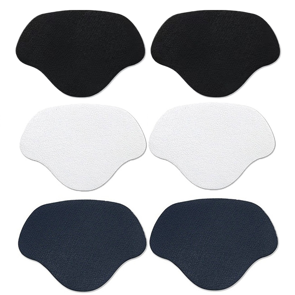 Набір для ремонту задників взуття тонкі вкладиші на задник взуття 3 пар Чорний/Білий/Темно-сірий