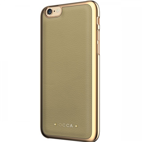 Кожанный чехол накладка Occa Absolute for iPhone 6/6S, Khaki
