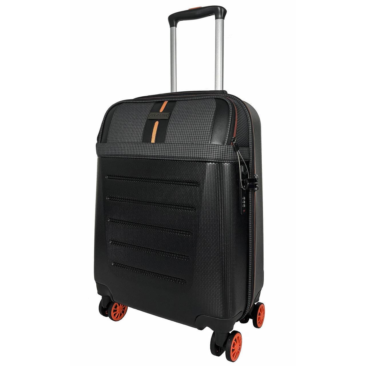 Чемодан SEMI LINE 20" S Black/Orange Line (T5734-1)