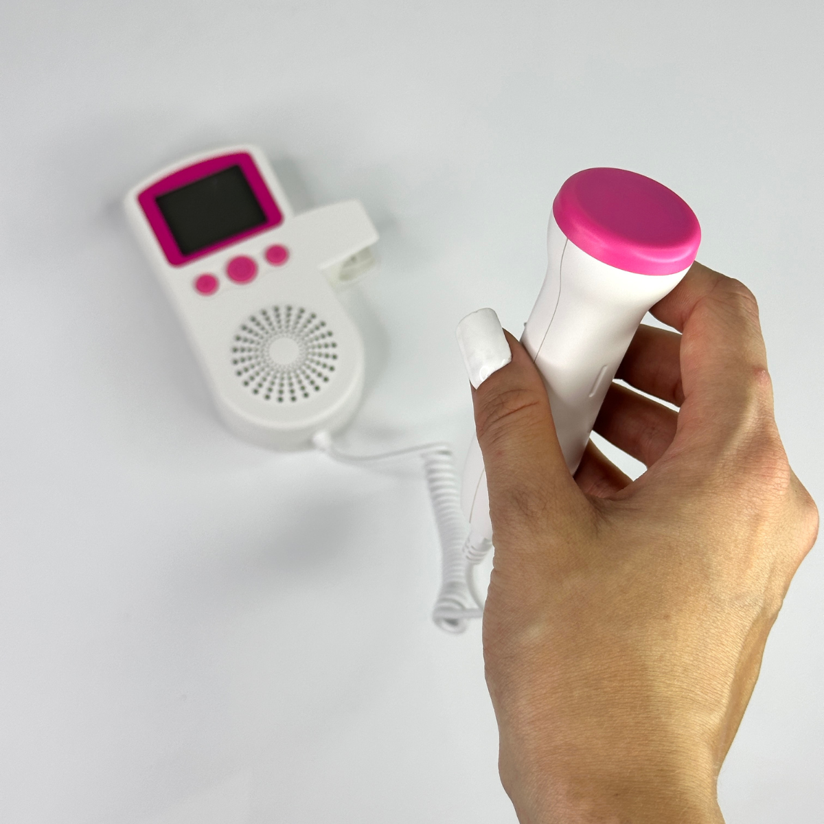 Доплер фетальний ультразвуковий з дисплеєм 3 МГц Біло-рожевий (SJL-105-White/Roze) - фото 6 Доплер фетальний ультразвуковий з дисплеєм 3 МГц Біло-рожевий (SJL-105-White/Roze) - фото 6