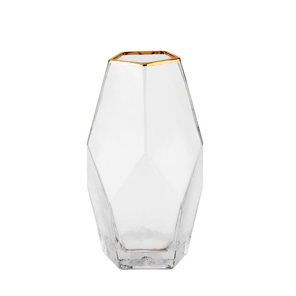 Настольная стеклянная ваза Light House Дюна 24 см Прозрачный Настольная стеклянная ваза Light House Дюна 24 см Прозрачный