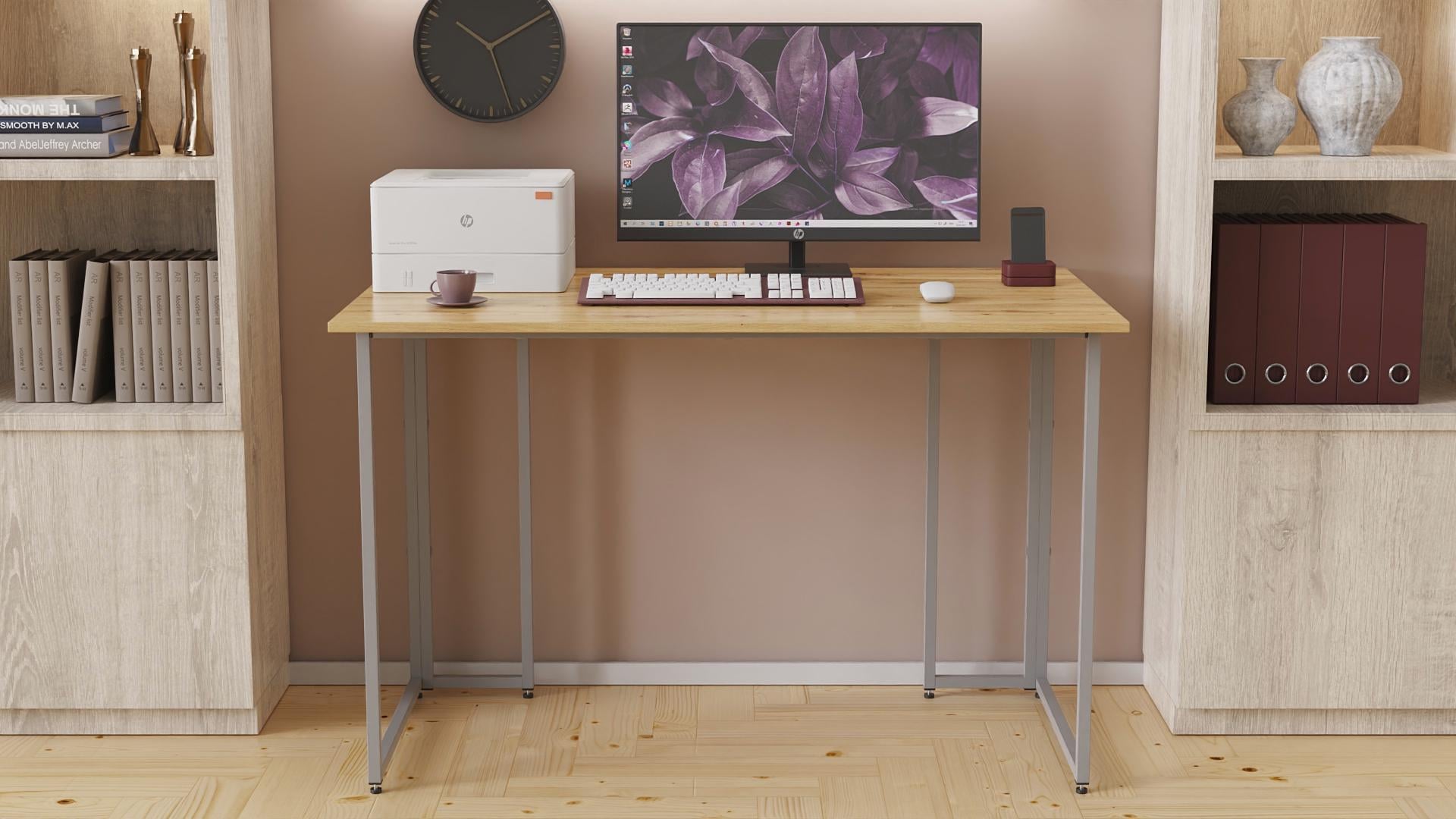 Стол компьютерный Ferrum-decor Ханна ДСП 32 мм 75x100x60 см Серый/Дуб Артизан (FRD-106206) Стол компьютерный Ferrum-decor Ханна ДСП 32 мм 75x100x60 см Серый/Дуб Артизан (FRD-106206)