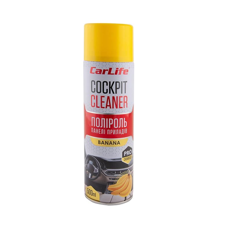 Полироль для панели приборов CarLife Cockpit Cleaner Банан, 500мл