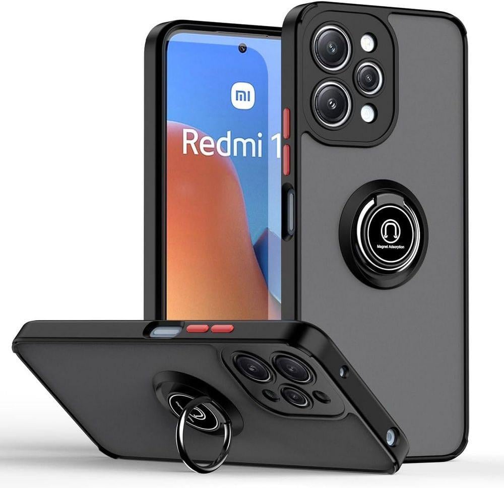 Защитный чехол MatteLuxe Xiaomi Redmi 12 (с кольцом) Black (34252-2B)