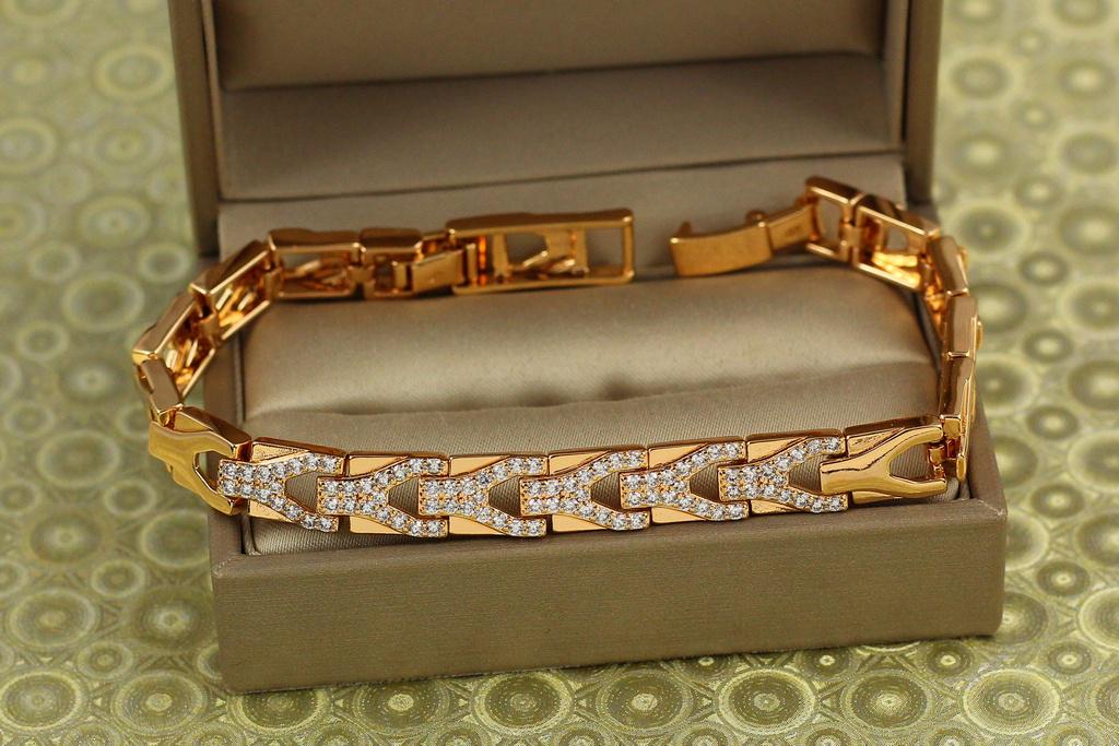 Браслет Xuping Jewelry Ординат 17 см Золотистый (28131969)