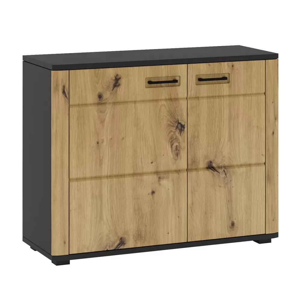 Комод MARTIN L Черный/Дуб (739548)