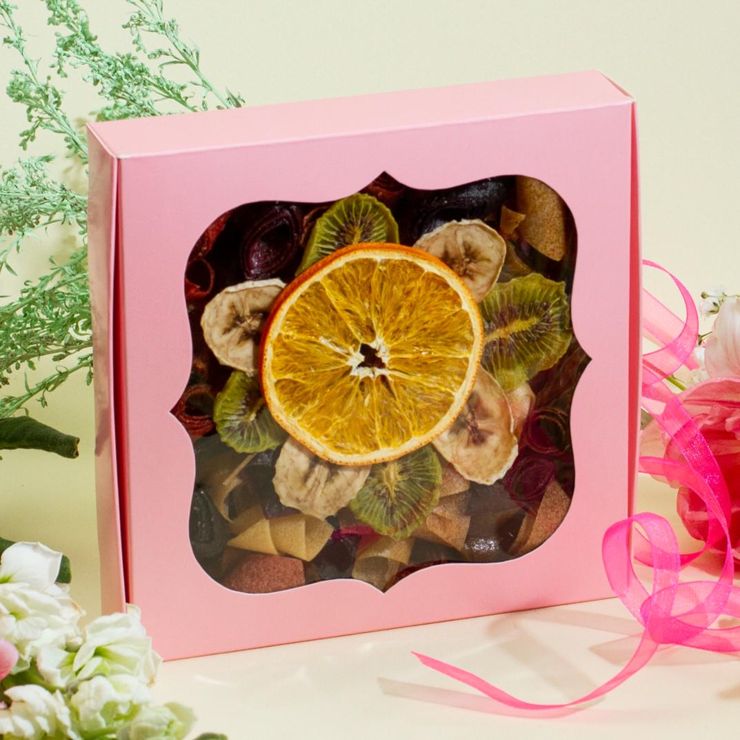 Набір пастили подарунковий Асорті міні снеків 200 г Рожевий (FS-05026/6)