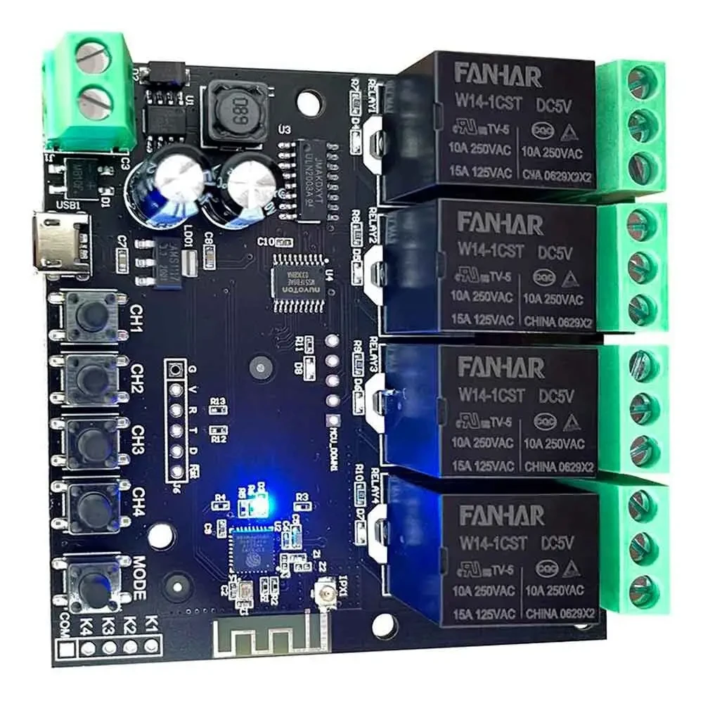 Smart Wi-Fi реле Myers MSR12-4 (1649458913)