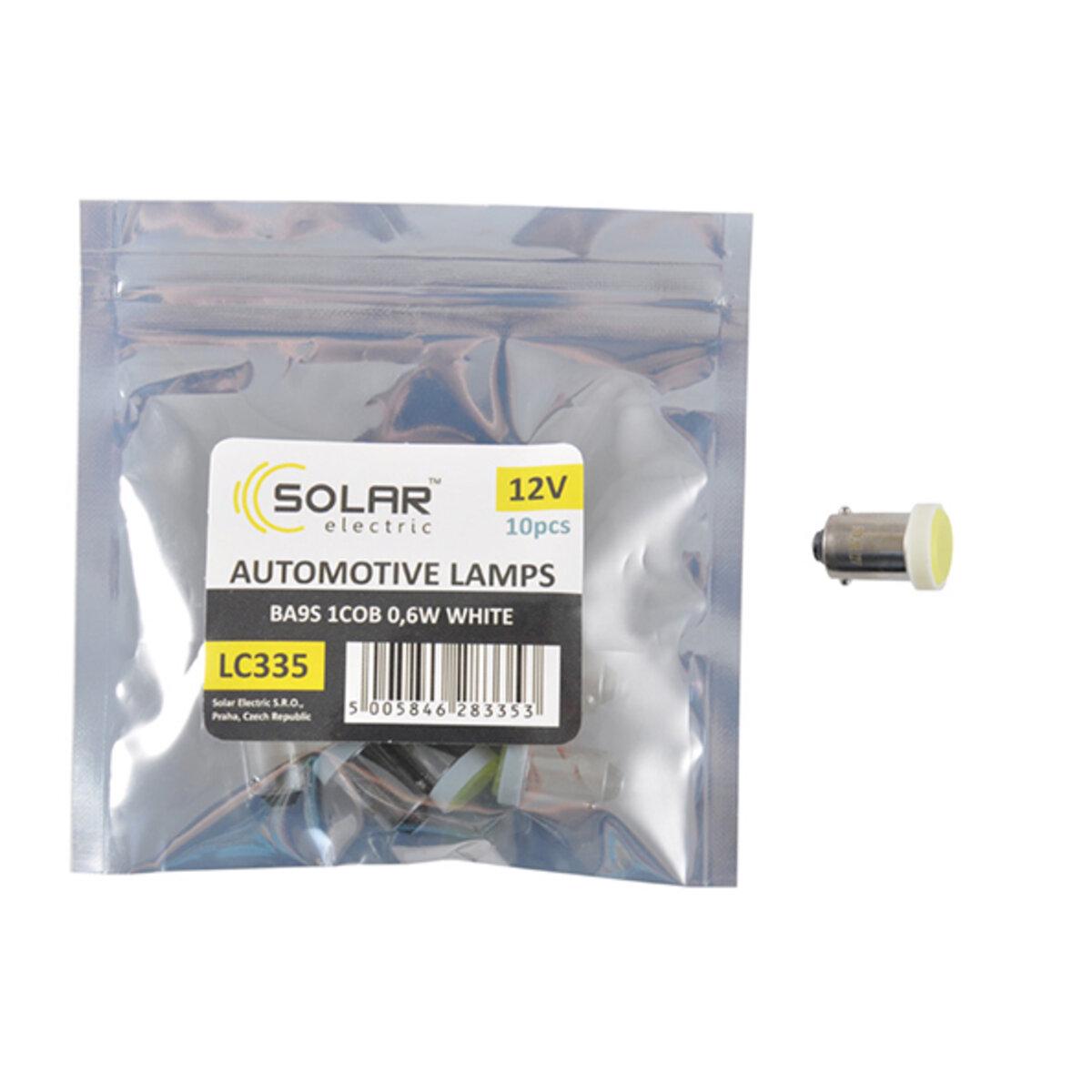 Автолампа LED Solar 12V T8.5 BA9s 1COB 06W white 10 шт. Автолампа LED Solar 12V T8.5 BA9s 1COB 06W white 10 шт.